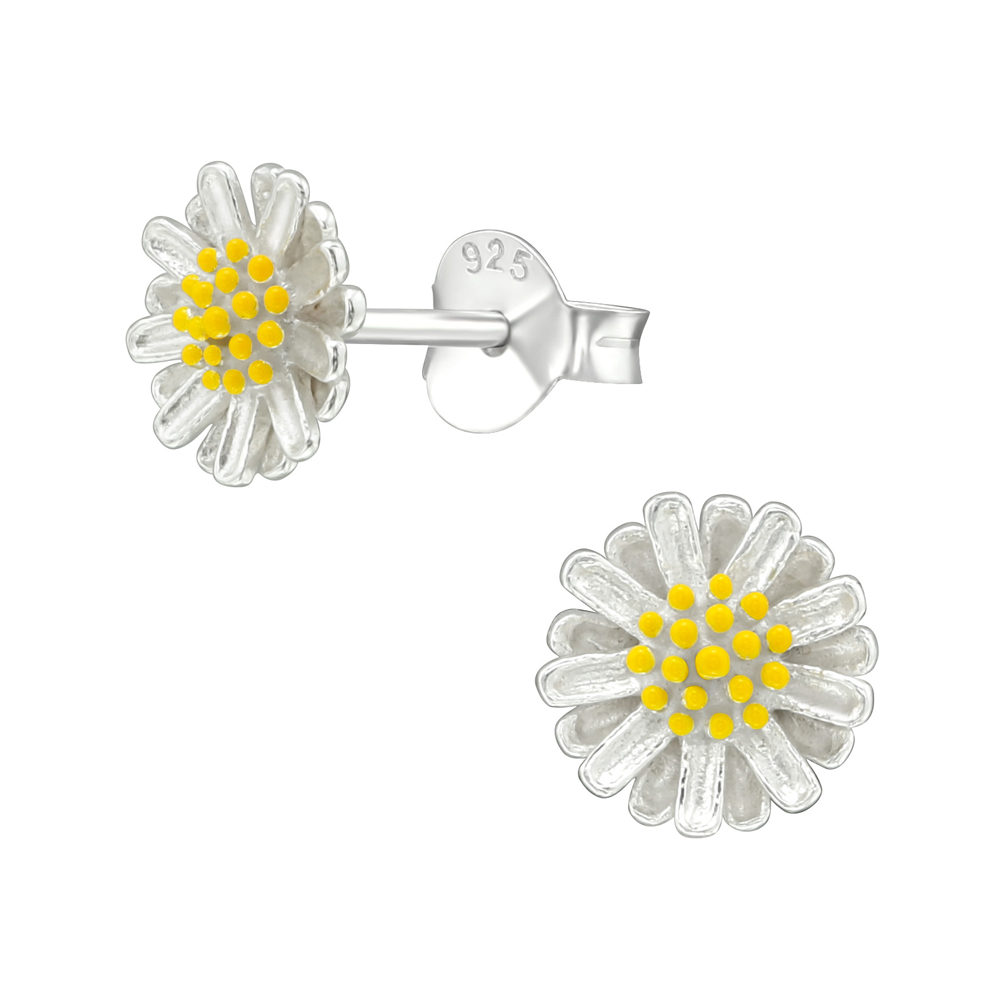 Cercei din argint floare model DiAmanti DIA39017