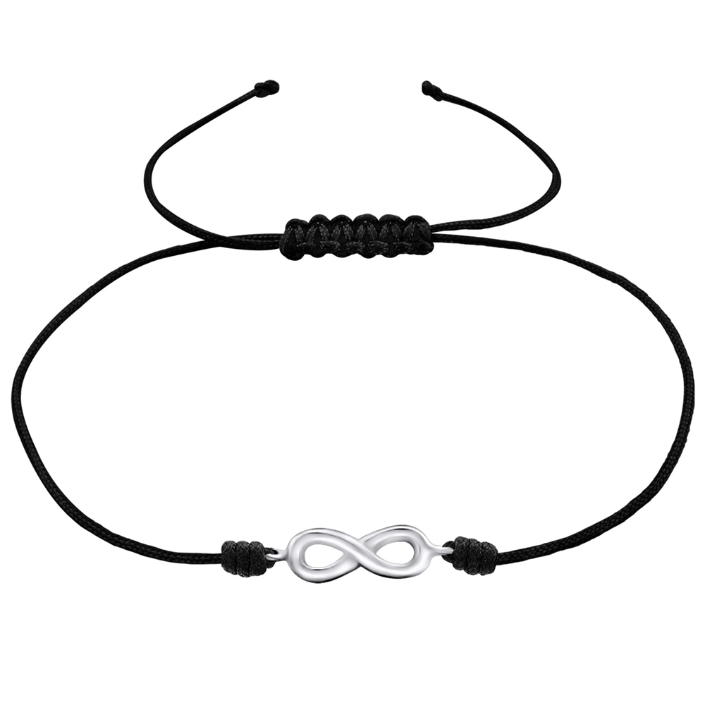 Bratara pe snur cu pandantiv din argint model infinity DiAmanti DIA25468