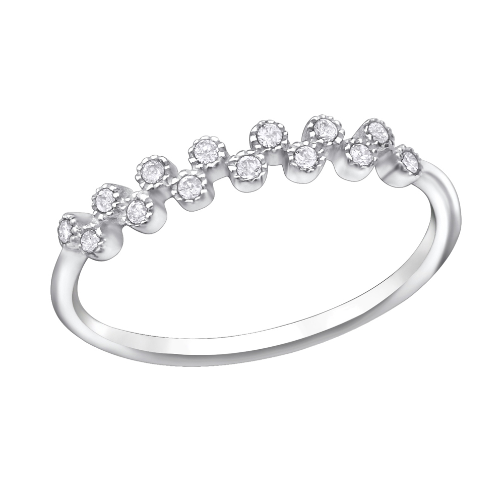Inel din argint cu zirconii model DiAmanti DIA30542