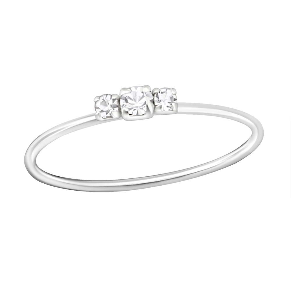 Inel din argint model trilogy cu zirconii DiAmanti DIA35599
