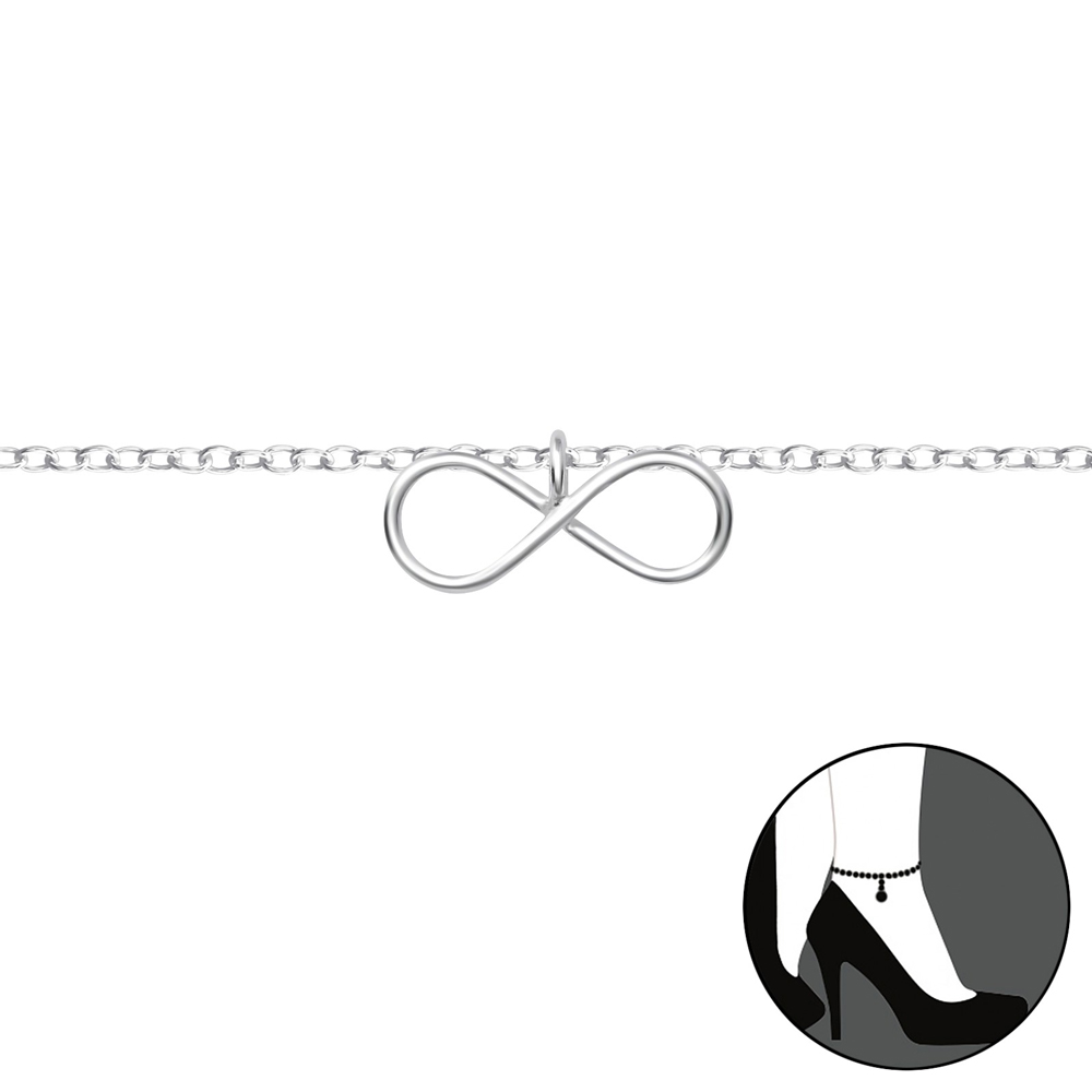 Bratara de picior cu pandantiv infinity din argint model DiAmanti DIA36044
