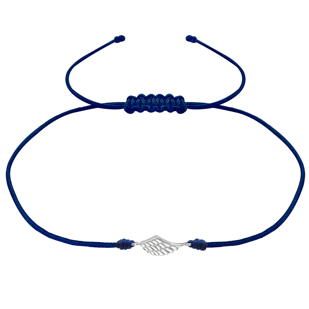 Bratara pe snur cu pandantiv aripa din argint model DiAmanti DIA38356