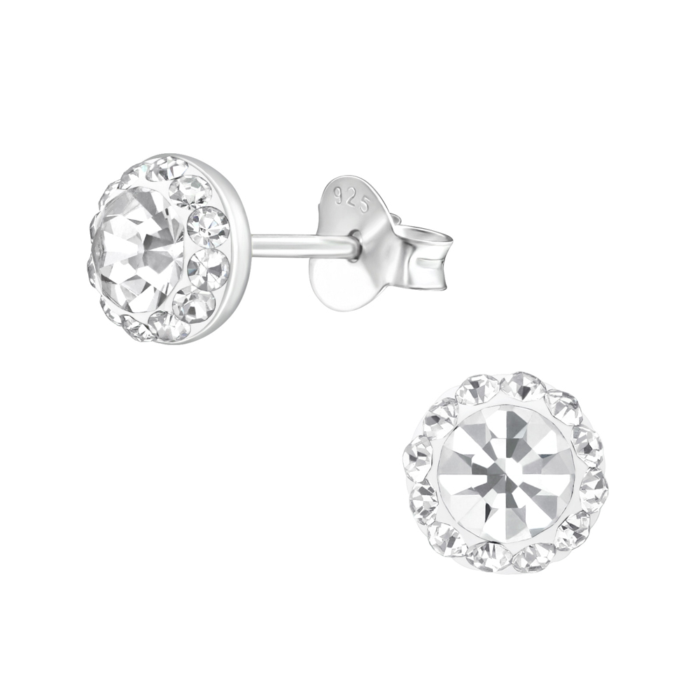 Cercei din argint cu cristale model DiAmanti DIA39188