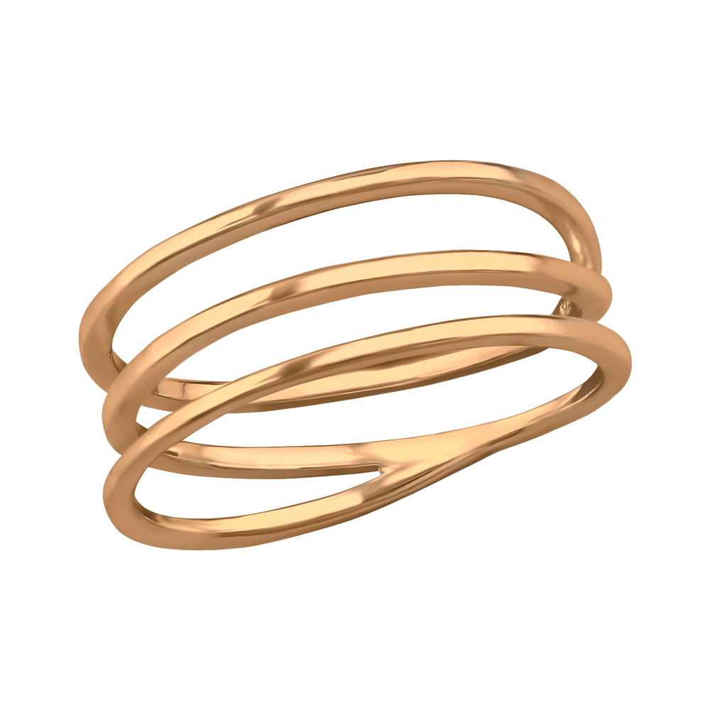Inel din argint placat cu aur roz 14K model DiAmanti DIA39438