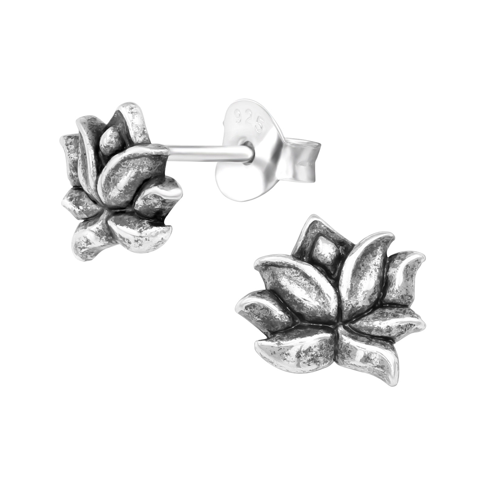 Cercei din argint Floare Lotus Vintage DiAmanti DIA39522