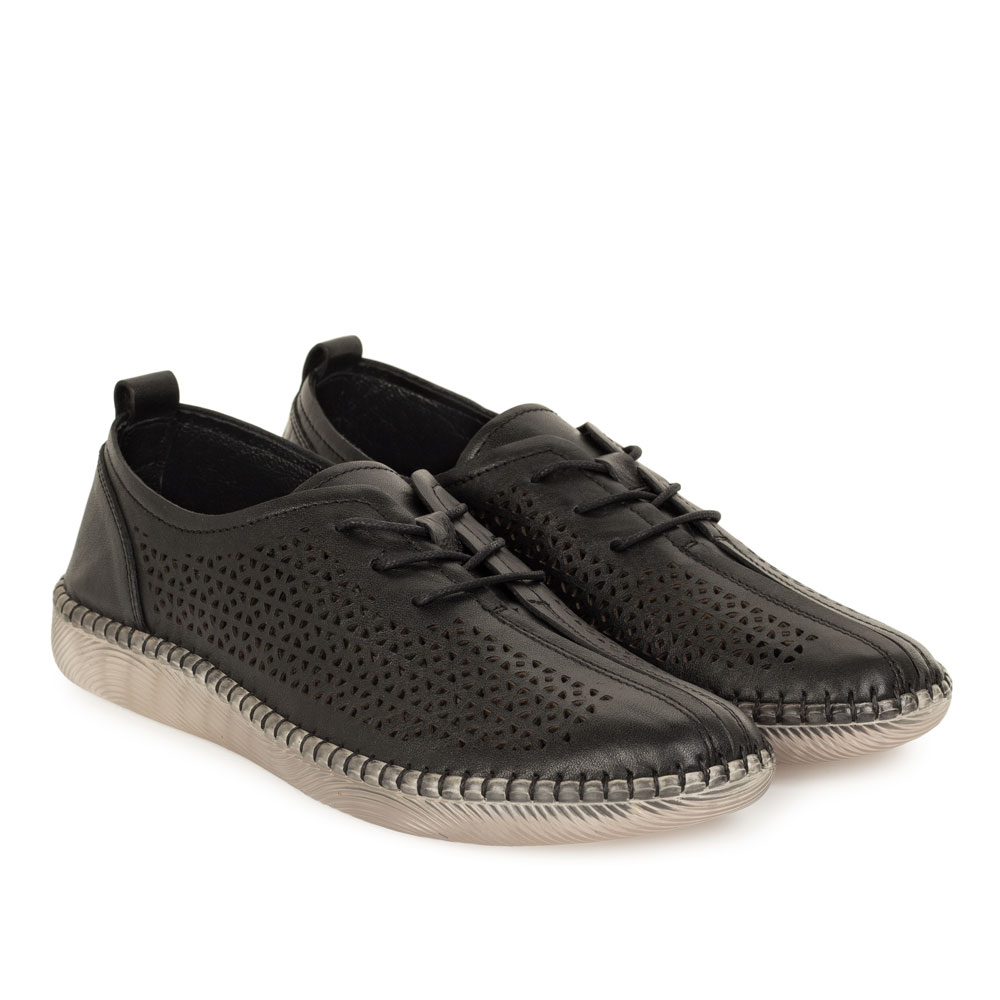 Pantofi dama din piele naturala Domingo negru
